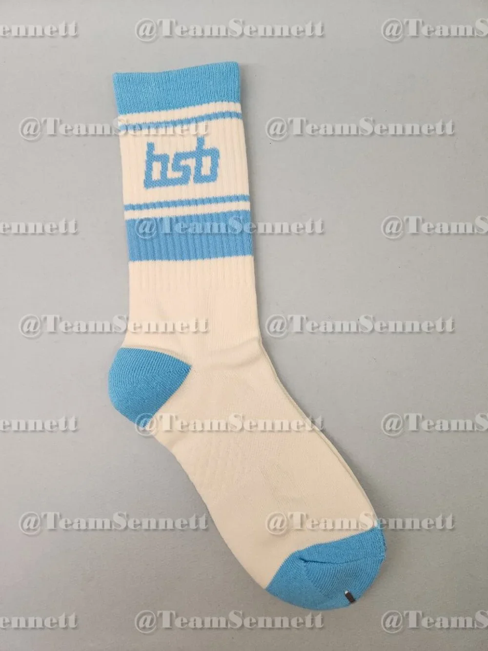 Backstreet Boys Blue & Cream Crew Socks // Into the Millennium Sphere Las Vegas
